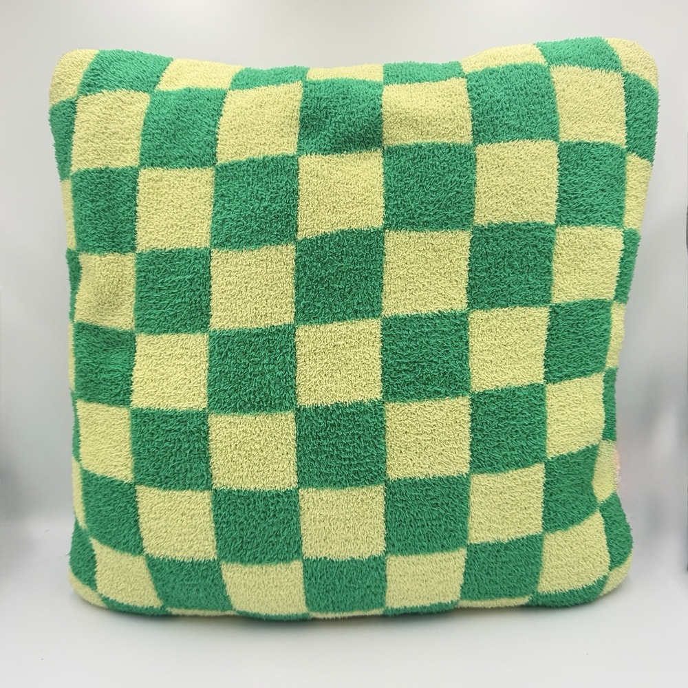 Wicked Elphaba Green Checkerboard‎ Throw Pillow Plush Universal Studios